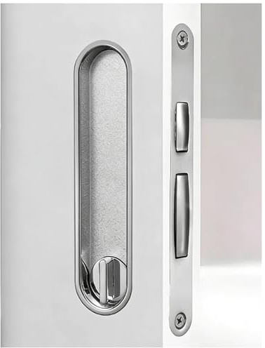 Cerradura de puerta corredera invisible con llaves para muebles de madera