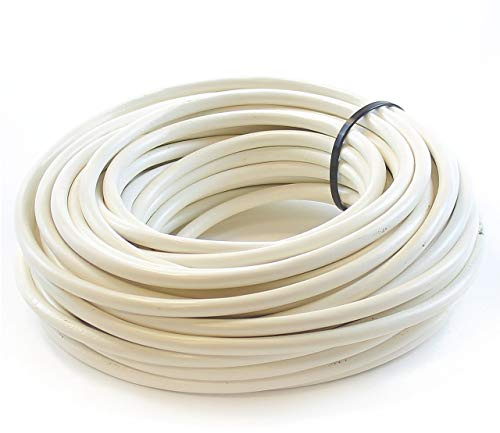 Ali's DIY 3 Core Round White Flex Flexible Cable 2.5 MM - 2 metre Cut Length
