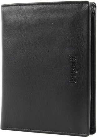 bugatti Vertice Leder Herren Portemonnaie, Wallet Geldbörse, Schwarz