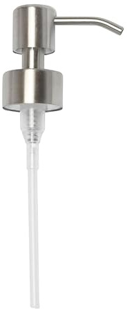 Kapitan Tvålpump pumphuvud reservdel för standard 28/400 (26 mm - 28 mm) halsstorlek, rostfritt stål borstad finish