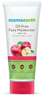 Mamaearth Oil-Free Face Moisturiser for Acne-Prone Skin | Controls Acne, Pimples & Reduces Breakouts | Long-Lasting Hydration | Non-Greasy & Non-Comedogenic | 80ml