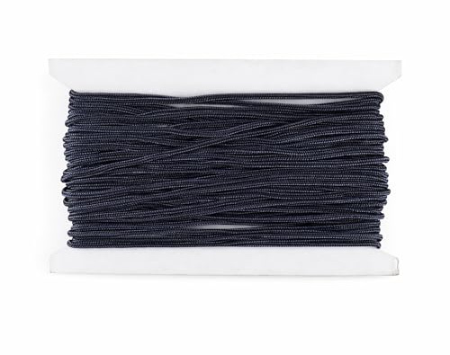 Trimming Shop Nylon Cord 1.2mm x 10 Metres - Strong Braided Nylon Thread for Jewellery Making, Bracelet String, Beading, Chinese Knotting, Macramé, Drawstring & DIY Craft Projects, Navy Blue