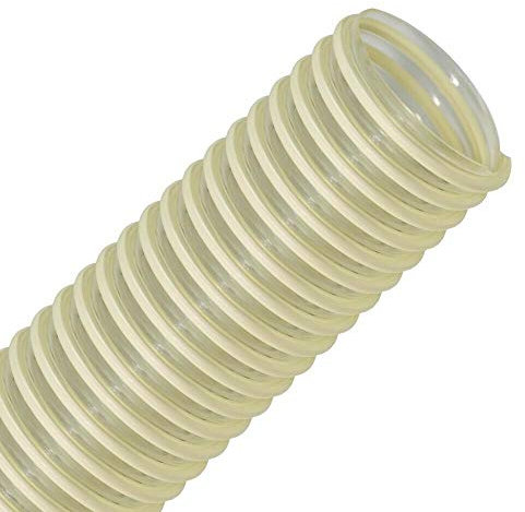 Flextube PU L-AS 30 mm, longueur au mètre – Tuyau léger en polyuréthane, tuyau d'aspiration avec spirale en PVC, antistatique, tuyau de transmission, tuyau d'aspiration
