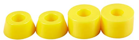 Fltaheroo 4pcs Skateboard Bushings Stuetze Futterrohr 90A, Gelb