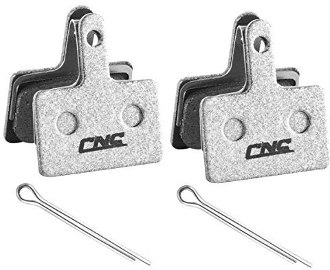 CNCLOL bremsbeläge für Shimano b01S B03S B05S,2 Paar Fahrrad bremsbacken Beläge für Tektro e10.11 m275 m285,(Resin/Organisch/Semi-metallisches/Silber)