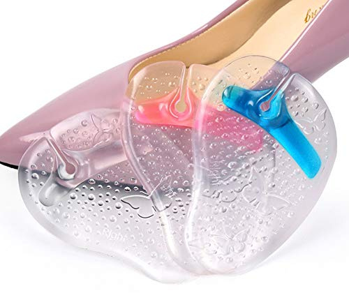 3 Paar selbstklebende Flip-Flop-Gel-Kissen mit Schmetterlingsmuster, rutschfeste Sandalen-Einlegesohlen, Zehenschutz, Zehenschutz, für Sandalen, Flip-Flop-Gel-Einlagen, (zufällige Farbe)
