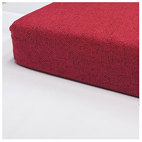 Cojín Banco Jardín Almohadón Almohadilla Silla Patio,8cm Espesar Esponja Acolchada Cojín De Banco,Interiores Aire Libre Swing Banco Asiento,Varios tamaños y colores-Rojo 150x35x8cm(59x14x3.2in)
