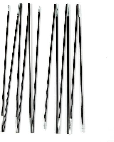EpheyFIF 3,0 m Zelt-Planenstangen-Set, zusammenklappbar, Fiberglas, Camping, Markisenstangen, Zelt-Zubehör für Kopffreiheit, Vordach, Veranda, Sonnenschutz, Segel