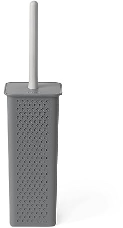 TATAY Toilet Brush Bpa-Free Recycled Plastic Toilet Brushes Anthracite Grey | Toilet Brush | Medidas 9.5x9.5x39.5 cm | Compact And Functional Design 9 | 5 cm - Bohol Collection | Made In Spain