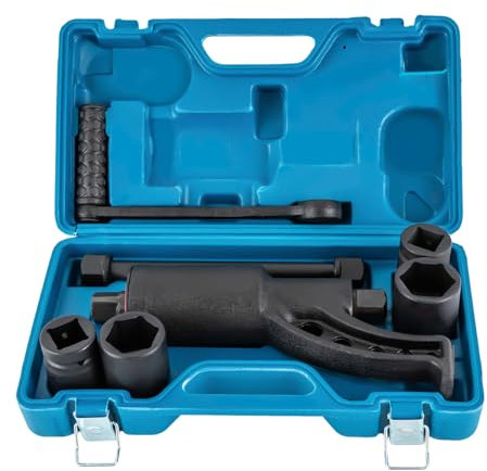Fermoirper Drehmomentschlüssel Auto Set,4800 Nm Drehmoment Verstärker 1:64 Drehmomentverstärker LKW+4*Steckschlüsseleinsätze