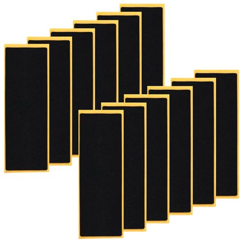12pcs Fingerboard Foam Grip Tapes,FingerboardFoam GripTape Stickers,Self-adhesive FingerboardFoam Tape Non Slip Foam Grip Tapes,FoamGrip Tapes Stickers Skateboard Grip Tape forFingerboards,11*3.8cm