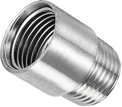 MACHSWON Duschkopf-Verlängerungsarm, 30 mm, Duscharm-Verlängerung, Duschkopf-Verlängerung, 304 Edelstahl, 1/2PT Außengewinde auf 1/2PT Innengewinde, 2 Stück