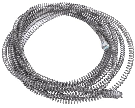 Pulitore per Tubi di Perforazione Idraulica, Cavo della Coclea di Scarico Efficiente Diametro della Molla 16 Mm Robusto per il Bagno (5 m / 16,4 piedi)