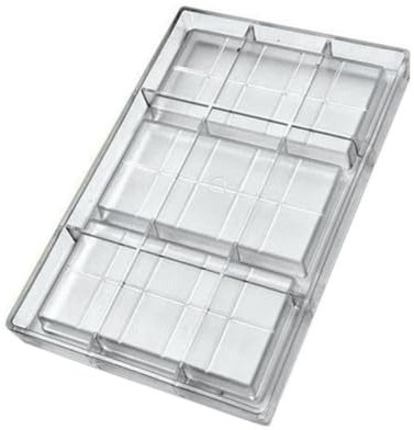 Suoumwa Molde de Barra de Chocolate de Policarbonato para Hacer Dulces, Hornear y Bocadillos Dulces, Aparato Duradero para Panadería Profesional.