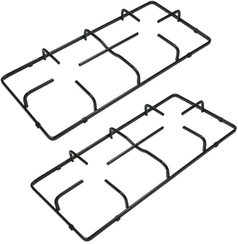SPARES2GO Pan Support Stand Grid Burner Grate for Gas Hob Cooker (Pack of 2, 460mm x 215mm)