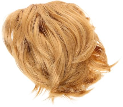 Hemobllo Cosplay Herrenperücke Blond Kurzhaar Kunsthaar Toupet Für Halloween Party Kostüm Zubehör