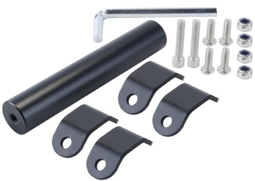 Hoite Soporte de expansión para manillar de motocicleta de 22 mm con GPS, navegador y teléfono, compatible con Benelli TRK702X y TRK702 (negro)
