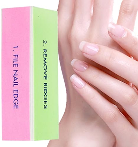 Blocco buffer a 4 pagine - per la cura della lucidatura file manicure file file manicure multi-manicure | Buffer glitter con design ergonomico per naturale It