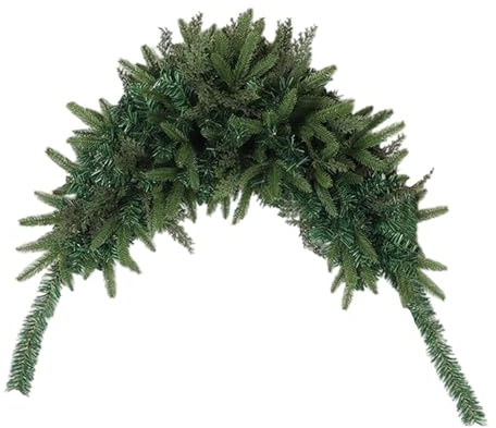 Ghirlanda di pino decorazione natalizia per cassetta della posta, 110 cm di Natale per cassetta della posta, per casa, porta principale, parete, finestra per festival invernale, cortile e giardino