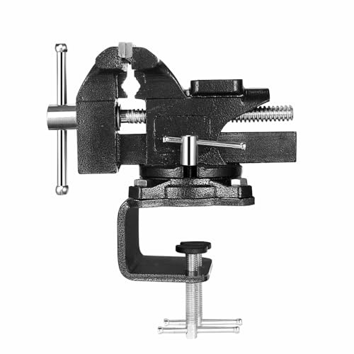 1 Pcs Table Vice for Workbench, Carbon Steel Multi-Functional Jaw Mini Vice Secure Clamping for Woodworking Repair