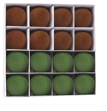 Lot de 16 boules de Noël en velours de 10,2 cm avec cintres en fil métallique pour accrocher sur un arbre, une couronne, une guirlande et des décorations saisonnières (style 4)