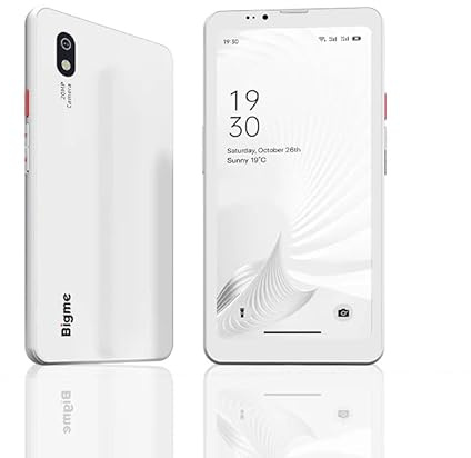 Bigme HiBreak Pro 6,13 ePaper E-Ink teléfono con función de desbloqueo de huellas dactilares, NFC, 8 GB + 256 GB, lector de e-book con sistema Android 14, 5G Dual SIM, 300PPI, larga duración de la