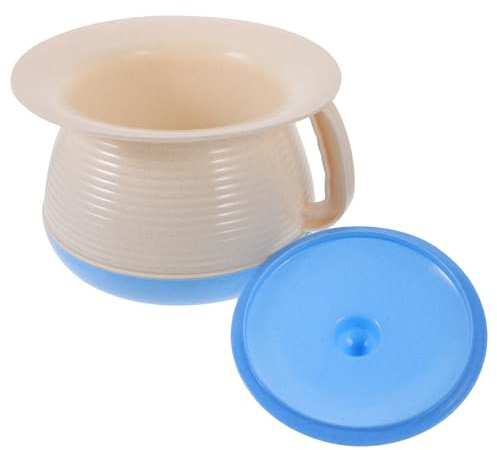 GALPADA Pot de Chambre Bébé avec Couvercle Hermétique, Urinoir Portable en Plastique Pp Bleu, Léger et Compact pour Usage Domestique et Voyage, Pot à Urine Pratique et Facile à Nettoyer,