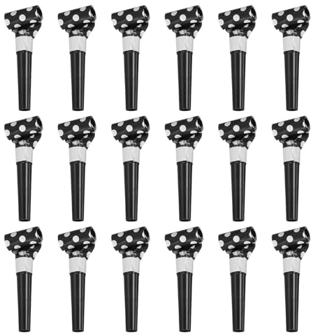 QUARKZMAN 18 Pcs Créateurs De Bruit Colorés en Plastique Black