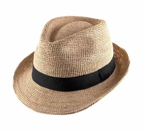 Classic Italy - Chapeau Trilby Paille Homme ou Femme Classic Urban Rafia