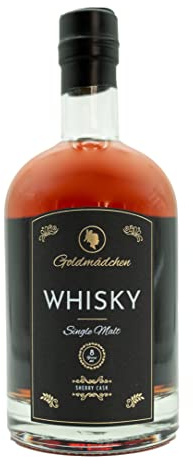Goldmädchen Deutscher Single Malt Whisky | Sherry Cask | 8 Jahre gereift | Milde Vanille- und Karamellaromen | Ohne Torf | 42% Vol. Alkohol | 500ml