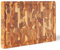 Erreke Tagliere da Cucina, Tagliere Legno, di Teak End Grain Spessore Robusto 3.2 cm, Taglieri da Cucina Professionale, per Barbecue Formaggio Prosciutto Pane, 44x29.5x3.2 cm (Scanalatura per Succhi)