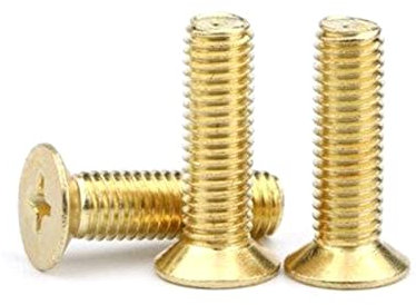Messing-Senkkopfschraube M2 M2,5 M3 M4 M5 M6 M8 Kreuzschlitz-Senkkopfschrauben aus Messing, 5mm