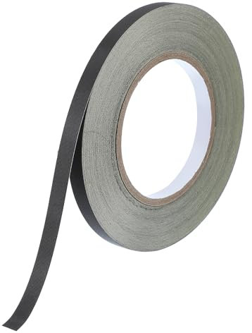 PATIKIL Acetate Cloth Electrical Tape 10mm x 30 meters, Black Insulating Fabric Adhesive Tape for Laptop Electric Automotive Guitar Repair Wire Harness