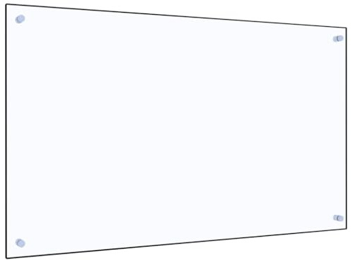 Myheimly Küchenrückwand Spritzschutz Fliesenspiegel Glasplatte Rückwand Herdspritzschutz Wandschutz Herd Küche Hartglas Transparent,100 x 60 cm