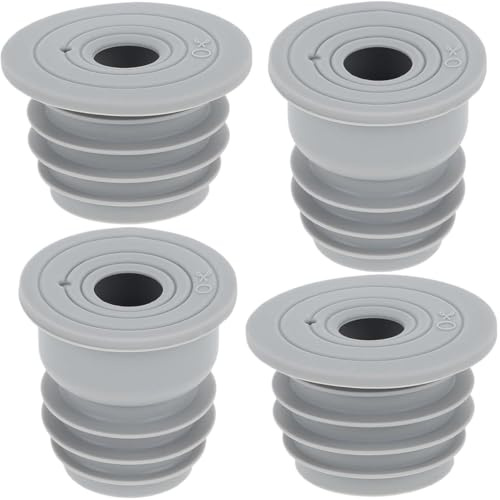 4 PCS Drain Pipe Silicone Seal Plugs Sealing Pipe Plug for Pipe Connector | Guard Stopper Floor Drain Hose Cover Premium Silicone Easy to Use Versatile for Washing Machines Kitchen Sink Bathroom