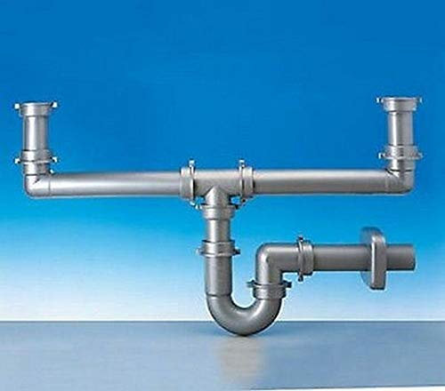 Art.5233P SIPHON À TUBE POUR GRANDES BAIGNOIRES DOUBLES ÉVIER CIRE