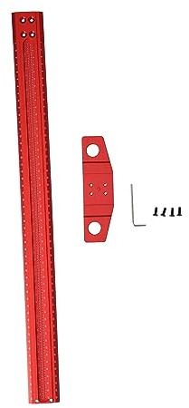 Rechtwinkliges Aluminium Lineal 500mm, T-Form Quadrat Lineal für Holz und Glasbearbeitung, Präzisionswinkelmesser mit Skala, Langlebiges Werkzeug für Schreiner und Handwerker