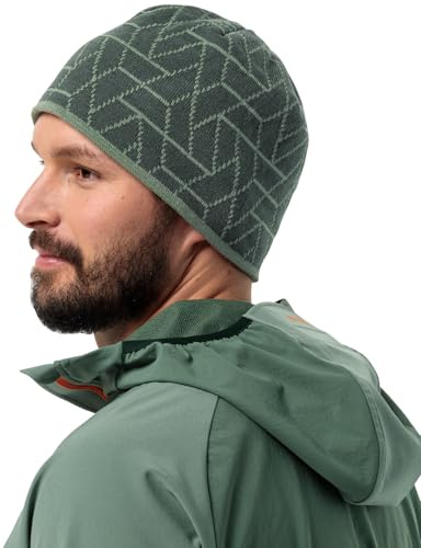 Jack Wolfskin Unisex Alpspitze Beanie-Mütze, Black Olive, M EU
