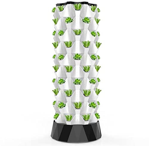 ZYLDDS Hydroponics Tower,Aquaponics Grow System,DIY Soilless Cultivation Garden Tower Aeroponics Growing Kit for Herbs, Fruits and Vegetables,10floors