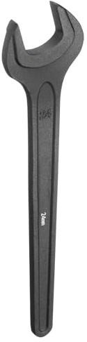 HARFINGTON Single Open Ended Spanner Wrench, 24mm, Thicken CR-V Steel Open End Wrench Tool for for Automotive Repair and Furniture Assembly, Black