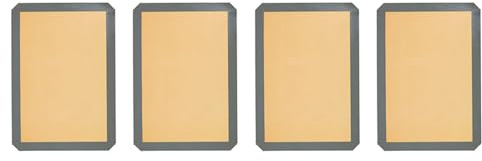 Xnuiasqe Lot de 4 tapis de cuisson réutilisables en silicone anti-adhésif pour cuisson au four 30 x 20 cm
