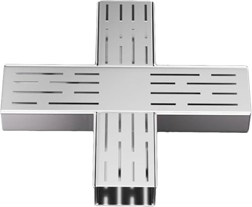 SSDDLZEQ Kit de Drainage de tranchée extérieur en Acier Inoxydable à rainures Fines, déflecteurs de Grille de Drainage de terrasse(100 * 30)