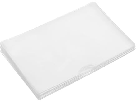 DIYEAH 16 Stück PVC Kartenhüllen Wasserdichte Schutzhüllen für Ausweise Kreditkarten und Mitgliedskarten Transparent Flexibel und Langlebig für Reisen und Alltag