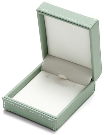 Oirlv Pelle PU Verde Opaco Scatola Per Collana Per Riporre Catene