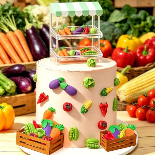 Vegetable Cake Topper edible vegetable cake Mini Corn Peas Baby Farm Grown