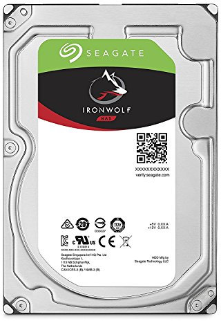 Seagate IronWolf 6TB NAS Internal Hard Drive HDD – 3.5 Inch SATA 6Gb/s 7200 RPM 256MB Cache for RAID Network Attached Storage (ST6000VN0033)