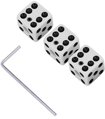 Tbest Würfel Gitarre,Gitarre Volume Tone Control Knob Tone Knob Lautstärkeregler 3 Stück Kunststoff Quadrat Würfel Ersatz Lautstärke Geschwindit Knöpfe Für E-Gitarre