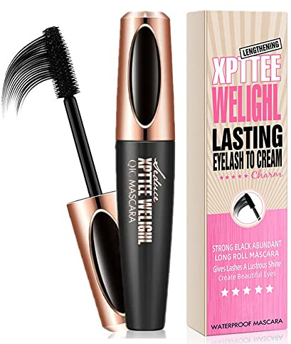 4D Silk Fiber Lash Mascara, 4D Mascara Fiber Lash, 4D Silk Fiber Wimperntusche, 4D Silk Mascara Waterproof, Wimpernverlängerung Wasserdicht schwarzer Länger Dicker Wimpern
