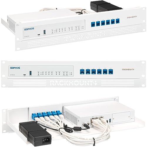 R RACKMOUNT·IT 19 Zoll Rack Mount für Sophos Firewall Appliance - 1.3U Server Rack Shelf mit Easy Access Front Netzwerkanschlüsse, Ordnungsgemäß Entlüftet, RM-SR-T10 von Rackmount.IT