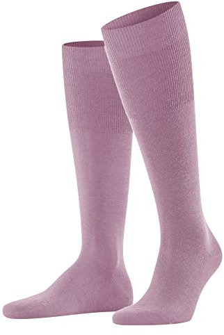 FALKE Airport M Kh lana algodón lisos 1 par, Calcetines largos Hombre, Rosa Light 8276, 41-42